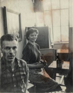 Michele ROSA a Champaign (USA), durante i corsi di Fine Arts, 1955