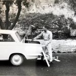 Michele ROSA in viaggio con tela e tavolozza, anni '60