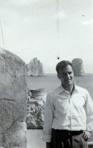 Michele Rosa a Capri, 1957