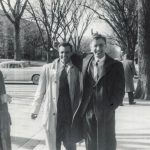 Michele Rosa con gli amici, Champaign (USA), 1955