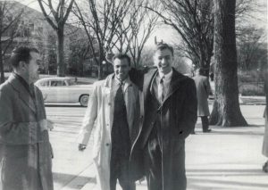 Michele Rosa con gli amici, Champaign (USA), 1955