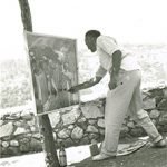 Mostra estemporanea a Segni (Fr) - 13 Agosto 1961