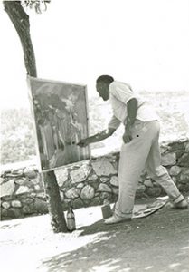 Mostra estemporanea a Segni (Fr) - 13 Agosto 1961