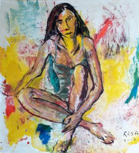 Donna silente, 2002 - 100 x 110 cm