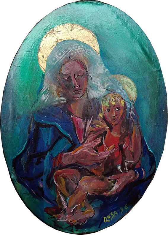 Madonna con bambino, 1996 - 50x70 cm