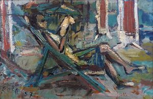 Relax al mare, 1957 - 60x40 cm