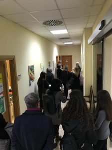 Gli ospiti intervenuti nell'anti sala del Rettorato