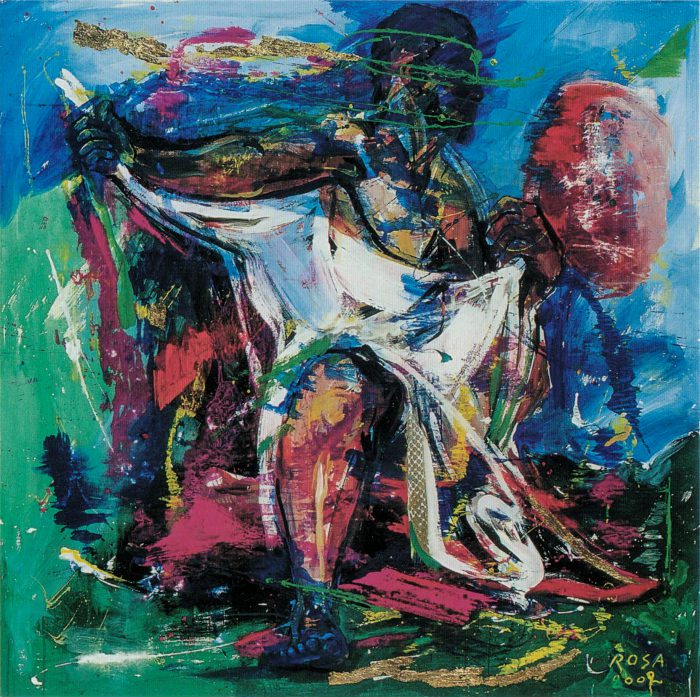 Le piaghe di Giobbe, 2003 - 130x130 cm