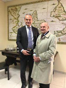 Il M.Rettore prof. Betta e Michele Rosa