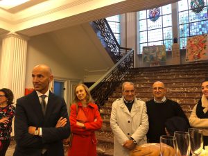 Alessandro Rosa, l'Ambasciatore Franchini, l'Arch. Raucci ed il prof. Forgione