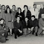 Artisti ed intellettuali presso la galleria d’arte “la Saletta” a Frosinone, 1961