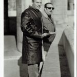 Michele Rosa con l’amico Rolando Sarra durante una visita a Budapest nel 1971