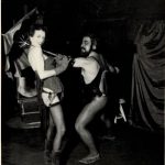 Nadia Vasil durante una performance teatrale