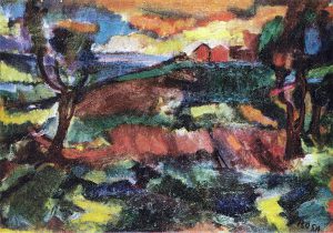 Paesaggio rurale, 1968 - 100x70 cm