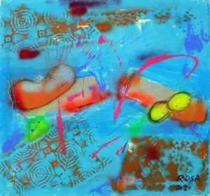 15) Twin-Viruses, 2020 - 105,5x99 cm