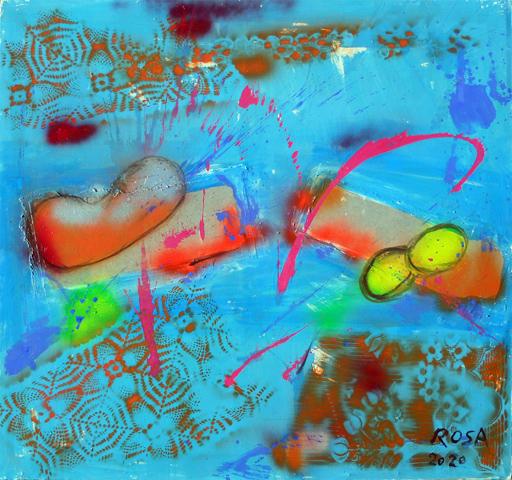 15) Twin-Viruses, 2020 - 105,5x99 cm