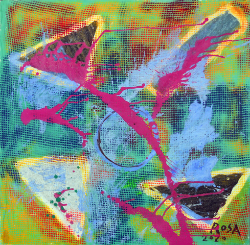 18) Giant Virus, 2020 - 105x103 cm