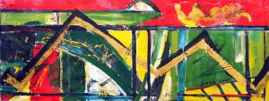 Concatenazioni cromatiche, 2001 – 183x69 cm
