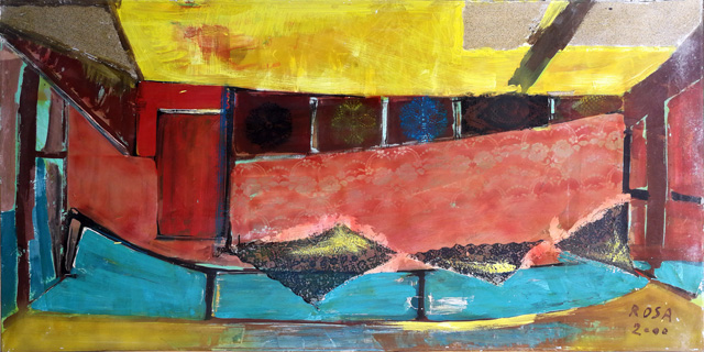 Suggestioni spaziali, 2000 – 202x101 cm