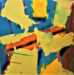 7 - Bright fragments - anno 2007, cm 100 x 100. Acrilico su tela